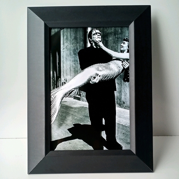 Frankenstein Mermaid Vintage Monster Univseral Art - Picture 6 of 9
